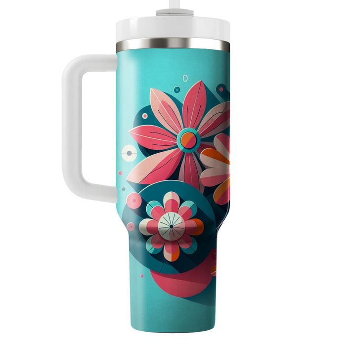 Bold Floral  Tumbler Cups