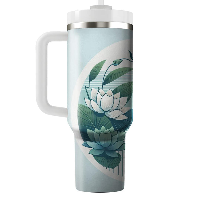 Zen Floral Medley  Tumblers With Lids