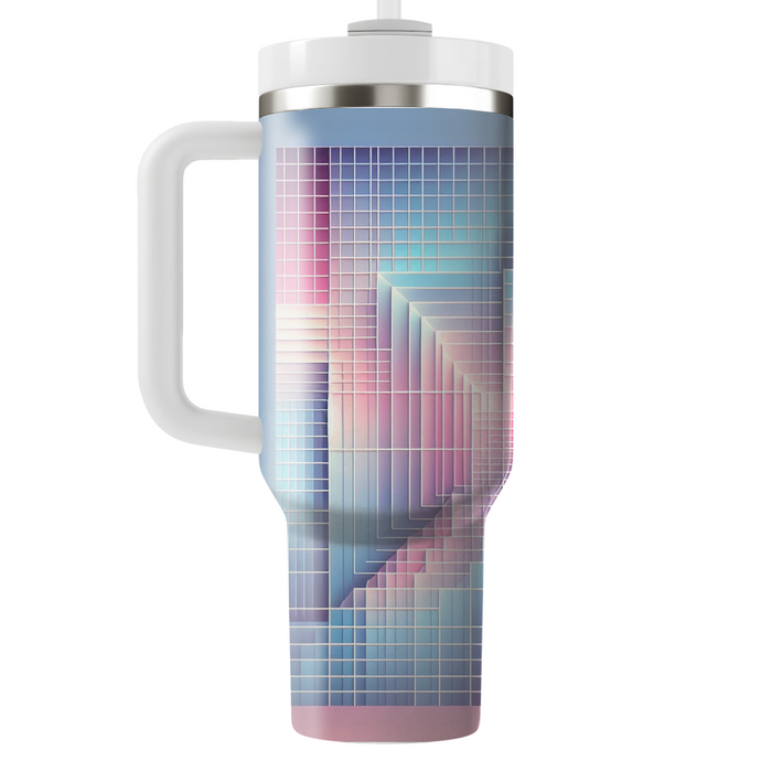 Pastel Retro Grid  Custom Tumblers