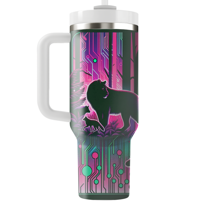 Neon Wilderness  Personalized Tumblers