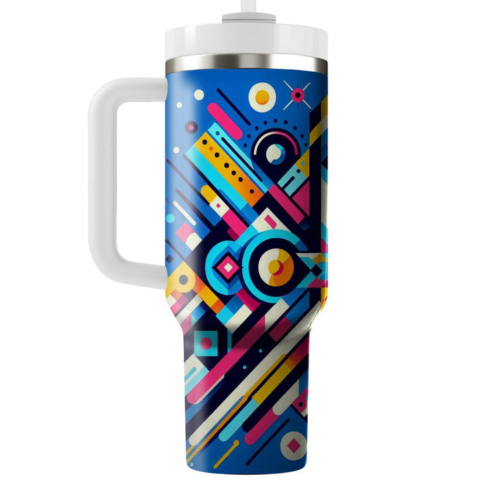 Vibrant Geometric Kaleidoscope  Unique Tumblers