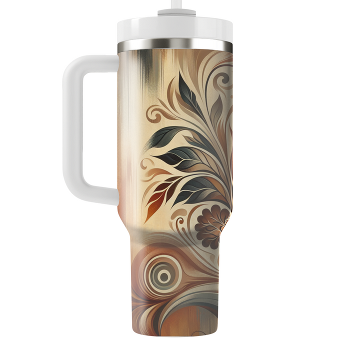 Abstract Thanksgiving Embrace Tumblers With Lids