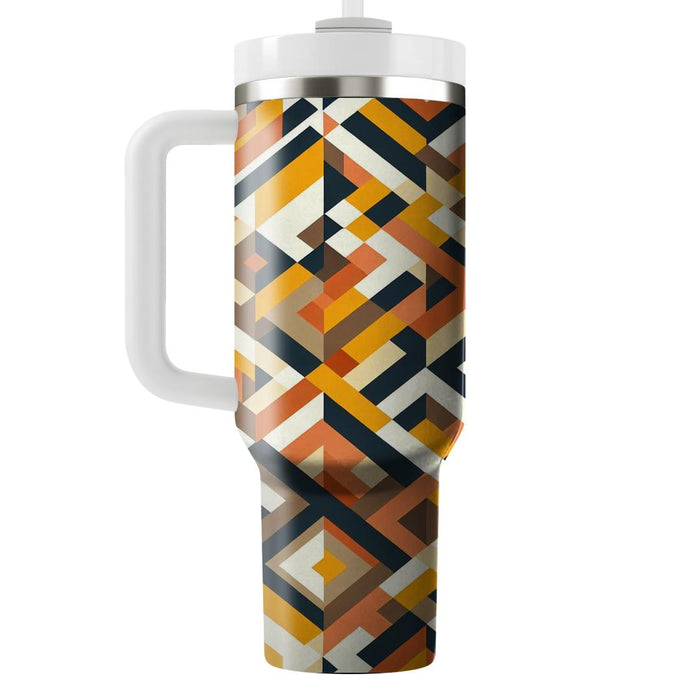 Geometric Mosaic Harmony  Insulated Tumblers