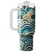 Abstract Hexagon Waves  Custom Tumblers