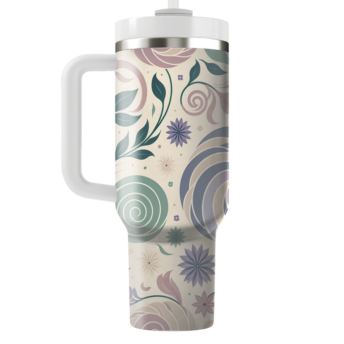 Floral Spiral Harmony Custom Tumblers