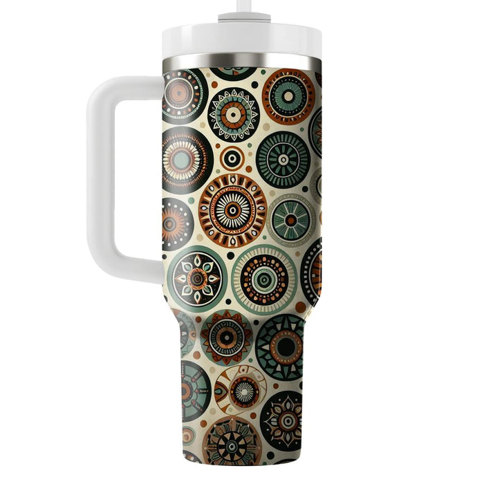 Bohemian Tribal Circles  Insulated Tumblers