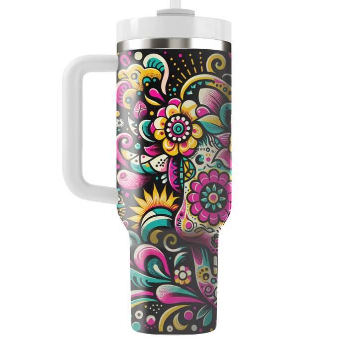 Funky Fiesta - Day Of The Dead  Custom Tumblers