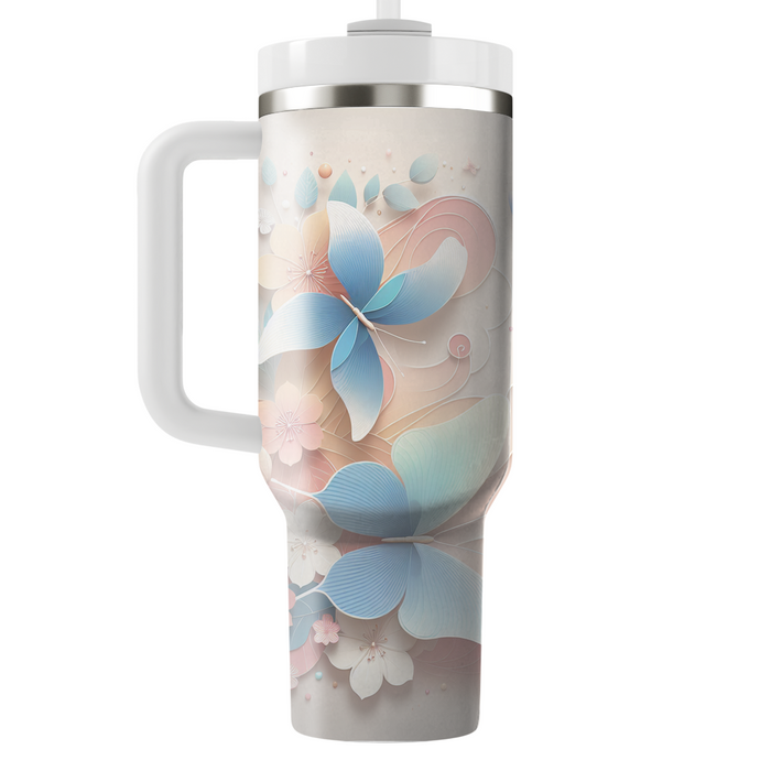 Spring Butterfly Symphony  Personalized Tumblers