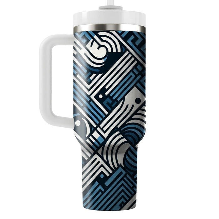 Geometric Wave Patterns  Custom Tumblers