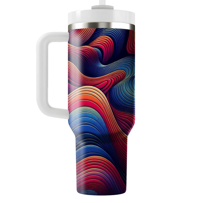  Rainbow Waves  Unique Tumblers