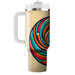 Groovy Spiral Swirls  Decorative Tumblers