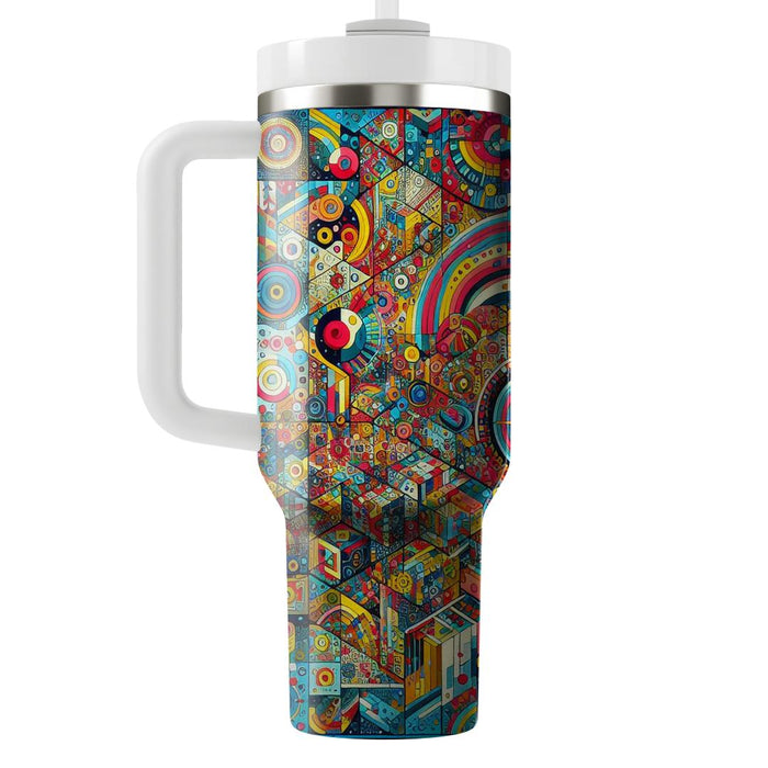 Vibrant Patchwork  Insulated Tumblers