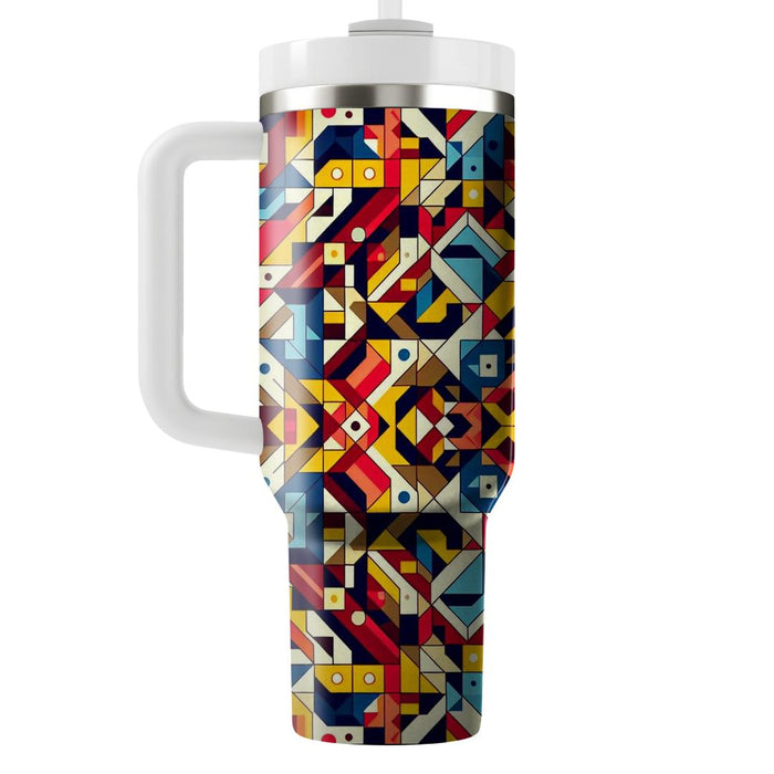 Retro Patchwork  Personalized Tumblers