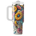 Bright Floral Festival  Custom Tumblers