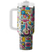 Whimsical Doodle Design  Tumbler Cups