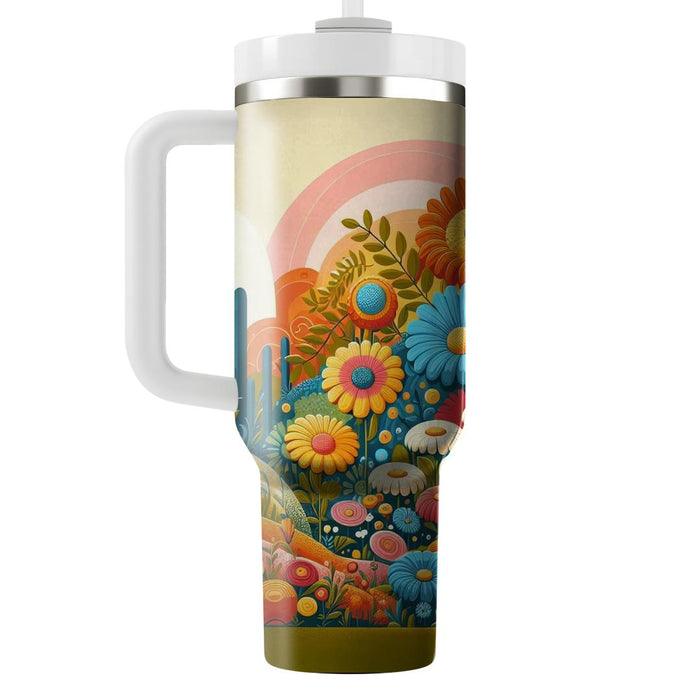 Floral Harmony Groove  Custom Tumblers