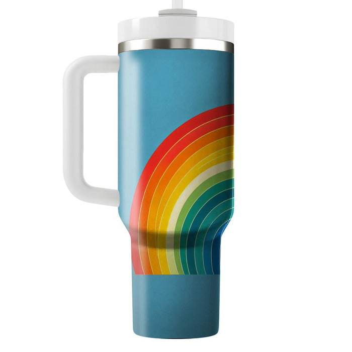 Vibrant Rainbow Spectrum  Travel Tumblers