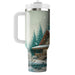 Winter Cozy Cabin Tumblers With Lids