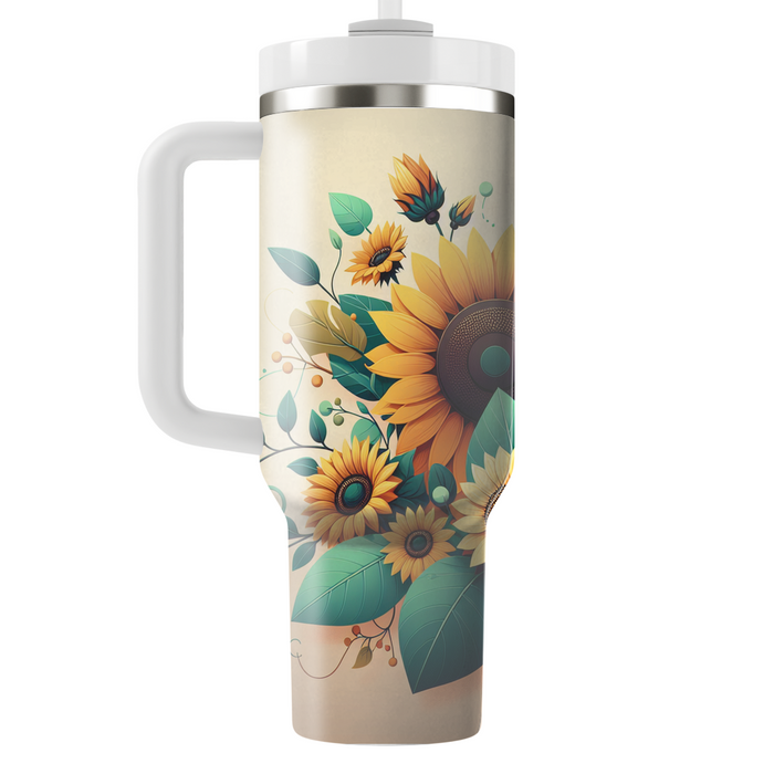 Sunflower Serenade  Unique Tumblers