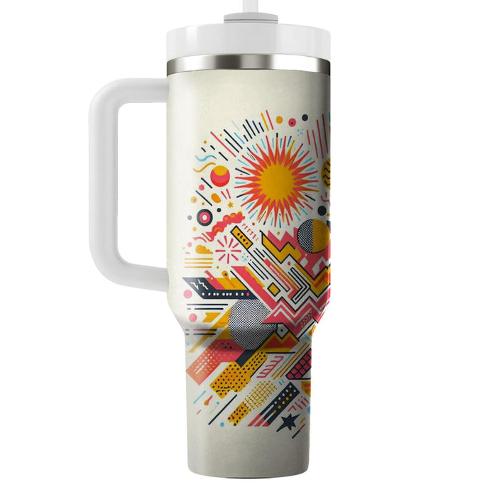 Bright Burst  Tumblers With Lids