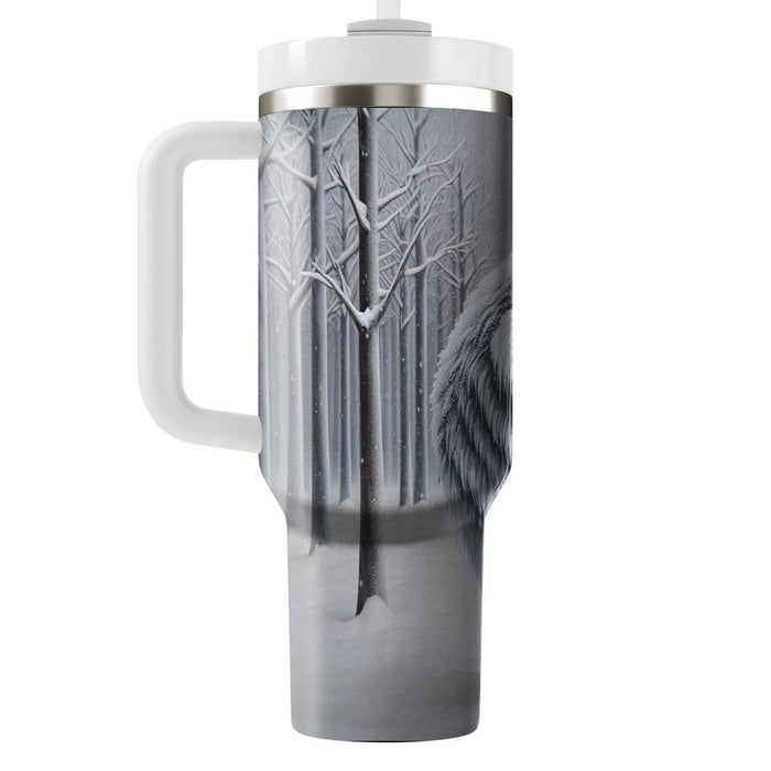 Winter Wolf Wilderness  Personalized Tumblers