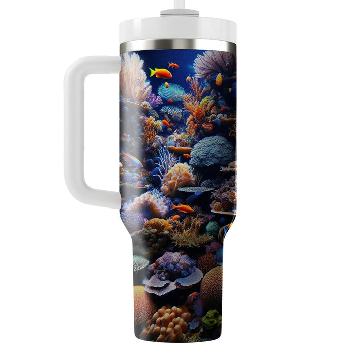 Vivid Tropical Fish Reef  Decorative Tumblers