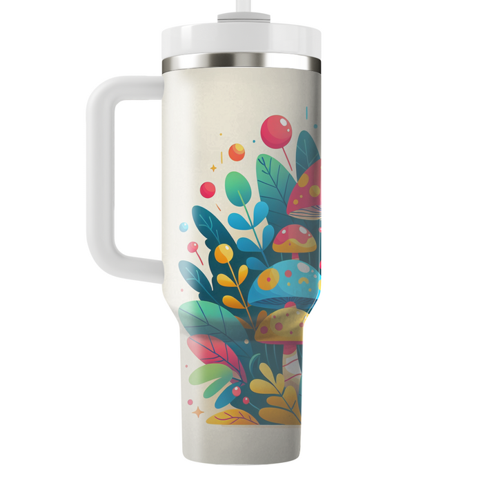 Whimsical Mushroom Wonderland Travel Tumblers