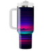 Synthwave Stripes  Personalized Tumblers