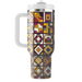 Retro Square Mosaic Custom Tumblers