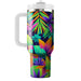 Geometric Neon Jungle  Decorative Tumblers