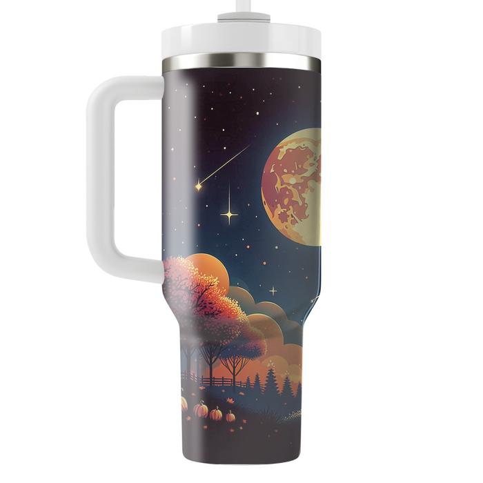 Autumn Moonlit Night  Tumbler Cups