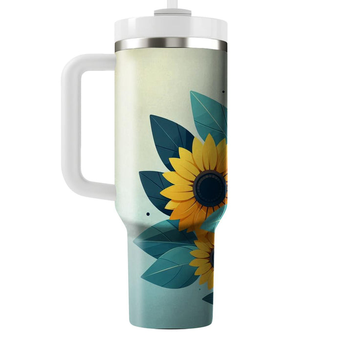 Sunflower Serenity  Insulated Tumblers