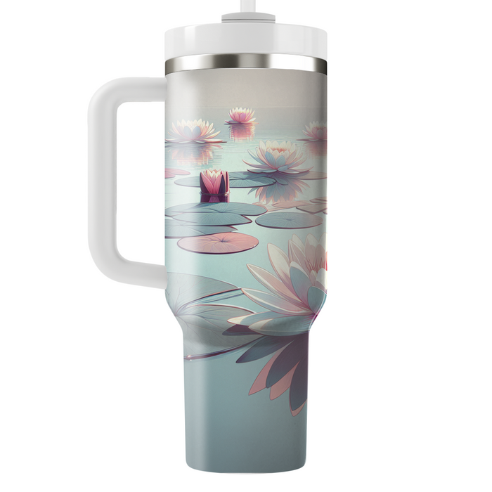 Serene Water Lily Reflection  Insulated Tumblers