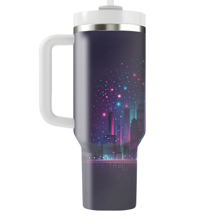 Vibrant City Lights  Personalized Tumblers