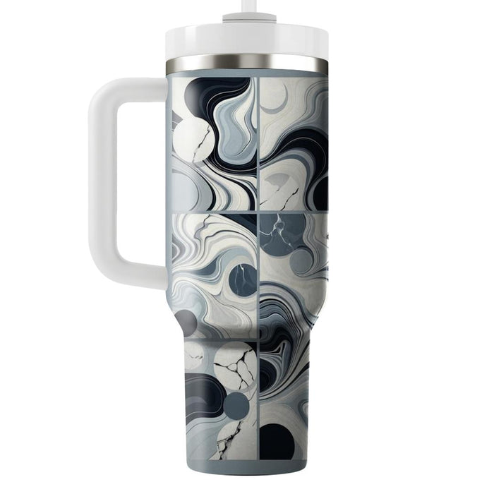 Sleek Marbled Design  Insulated Tumblers