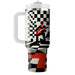 Vintage Checkerboard Fun  Tumbler Cups