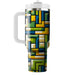 Abstract Geometric Blocks  Custom Tumblers