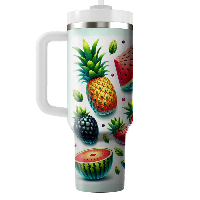 Retro Fruit Fiesta  Tumbler Cups