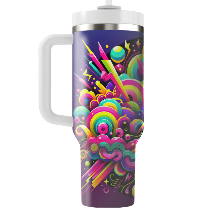 Funky 80s Color Splash Insulated Tumblers