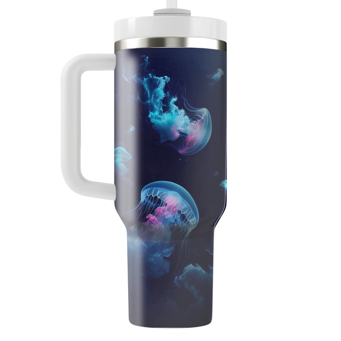 Aquatic Jellyfish Dance  Tumblers With Lids