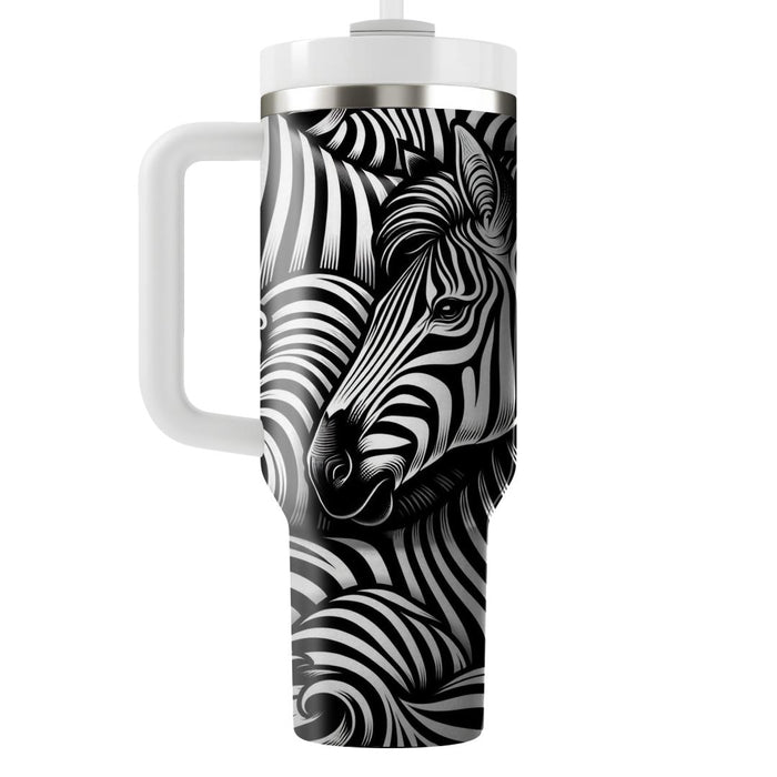 Zebra Stripe  Personalized Tumblers