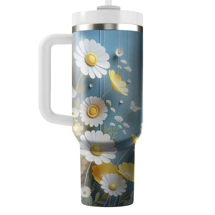 Fresh Floral Breeze  Decorative Tumblers