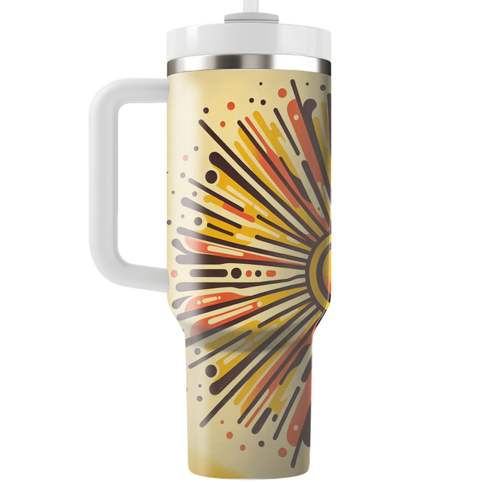 Sunshine Retro Rays  Tumbler Cups