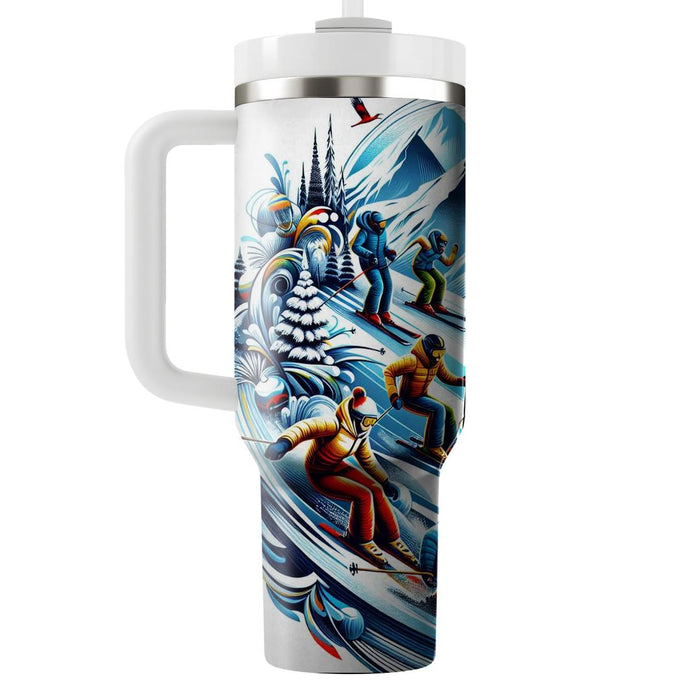 Winter Ski Resort Escape  Custom Tumblers