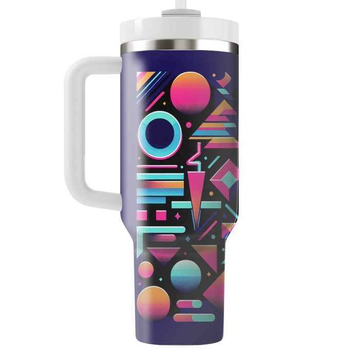 Geometric Neon Shapes  Custom Tumblers