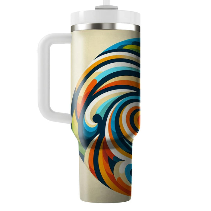 Geometric Swirl Pattern  Travel Tumblers