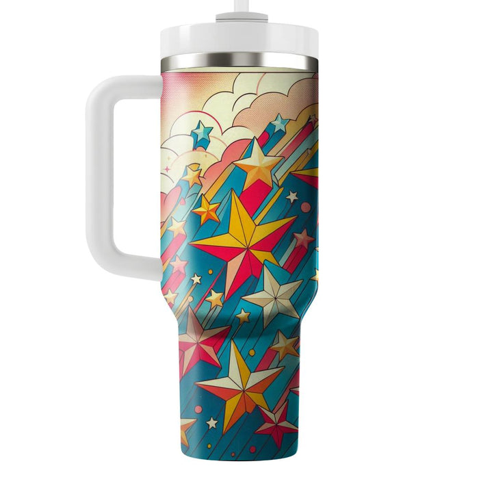 Whimsical Retro Stars  Custom Tumblers