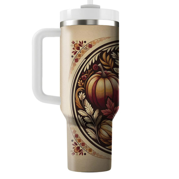 Autumn Plaid Warmth  Decorative Tumblers