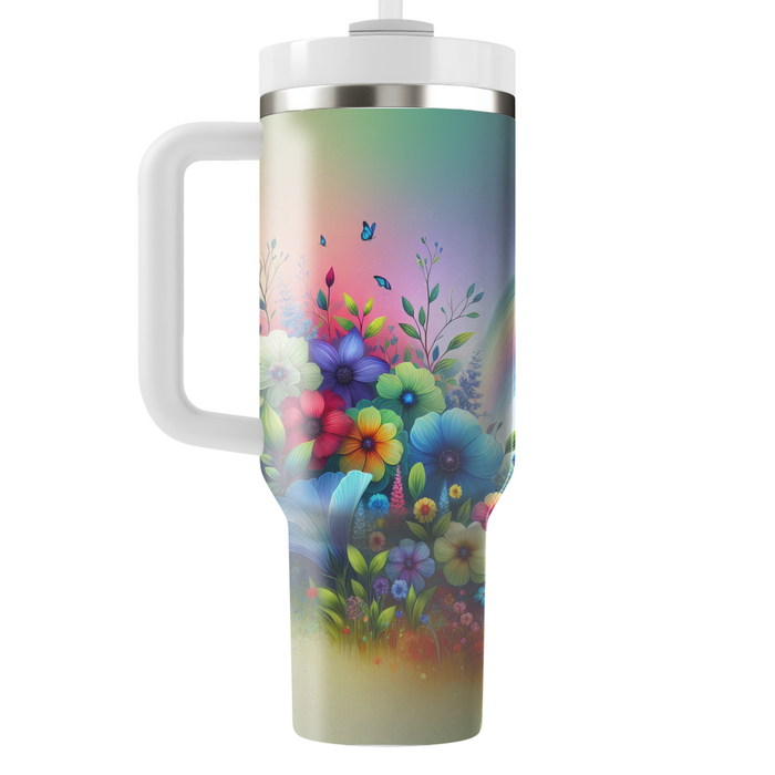 Spring Rainbow Dreams  Tumbler Cups