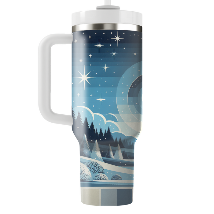 Winter Night Sky  Personalized Tumblers